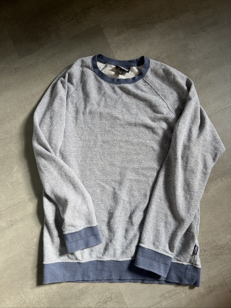 Patagonia Trail Harbor Crewneck Sweatshirt in Dolomite Blue Size L