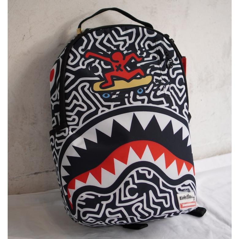 SPRAYGROUND Keith Haring collaboration Skater GuyShark Teeth backpack New JP