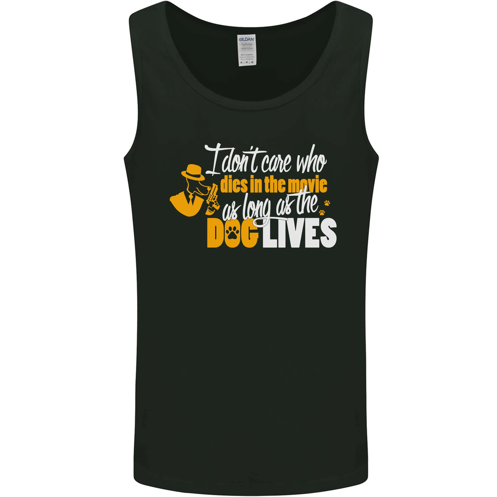 Funny Dog & Movie Lover Mens Vest Tank Top