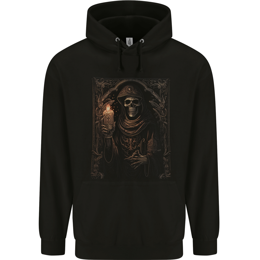 Gothic Grim Reaper Skull Heavy Metal Cotton Hoodie for Men  