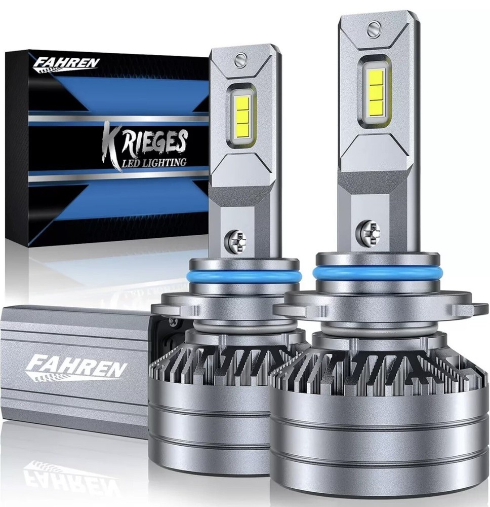 Fahren Krieges 9005/HB3 LED Light Bulbs 100W 22000 Lumens 6500K  Pair IP68