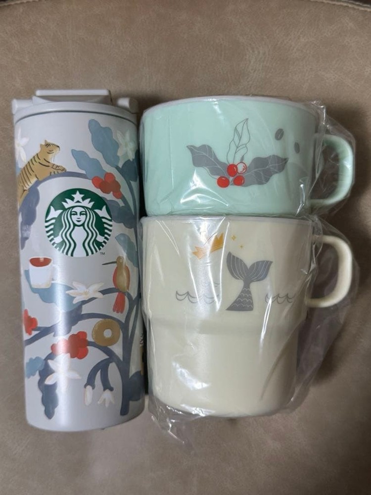 Starbucks Lucky Bag 2026 Unused Stacking Mugs Stainless Bottle Kit