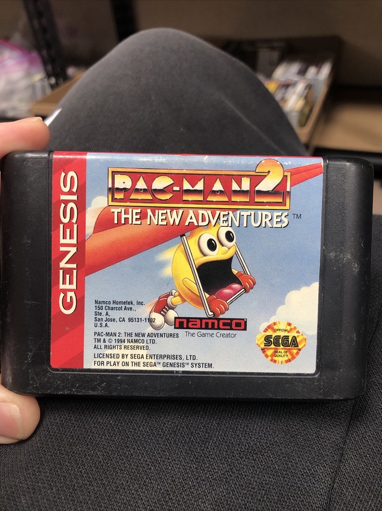 Pac-Man 2 The New Adventures Sega Genesis Authentic Cart Only Tested!