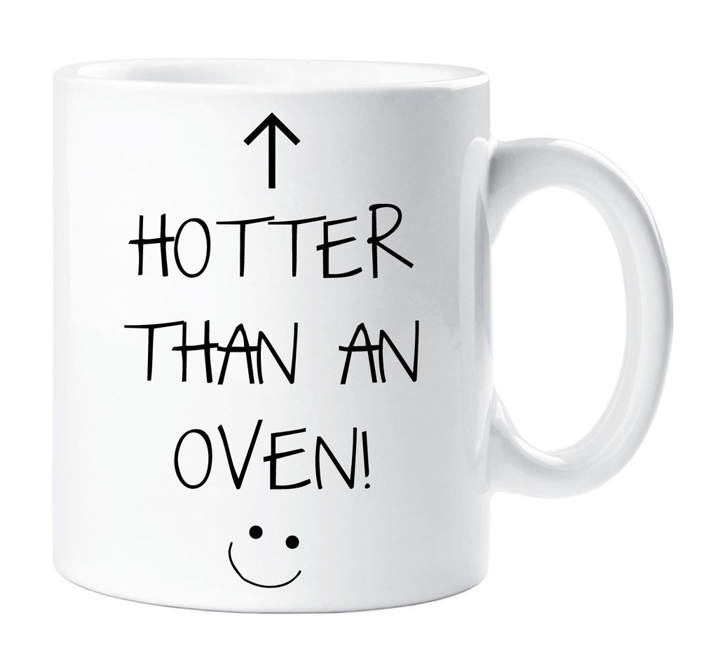 Hotter Than An Oven Boyfriend Mug Funny Couples Gift Idea