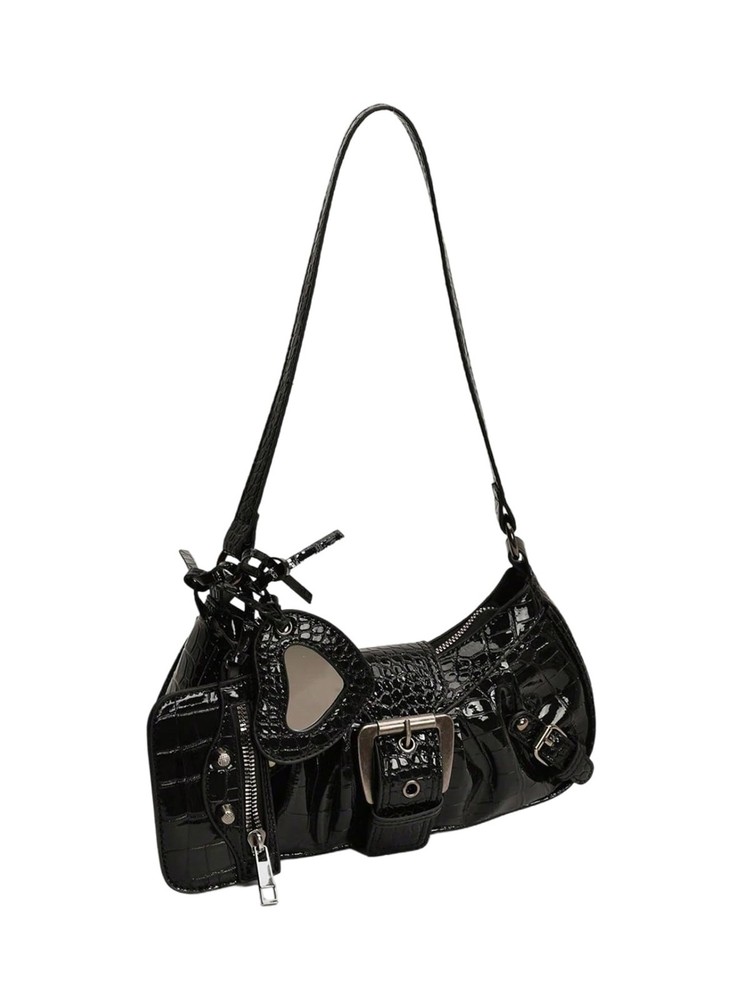 Women's Y2k Shoulder Bag Buckle Western Vintage Hobo Pu Leather Handbags with...