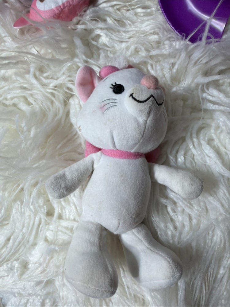 Disney Marie Aristocrats NuiMo White Pink Bow Plush Nuimos Doll