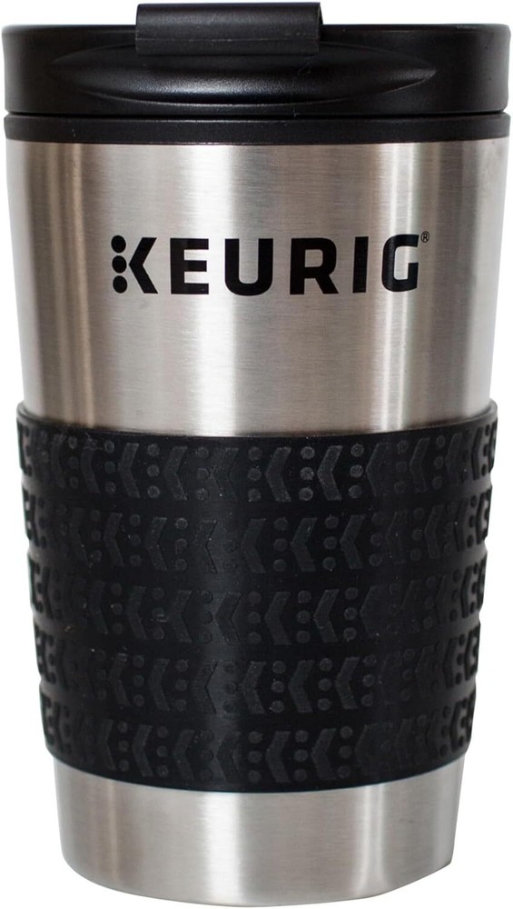 Keurig Travel Mug Fits K-Cup Pod Coffee 1 Count (Pack of 1), Stainless Steel