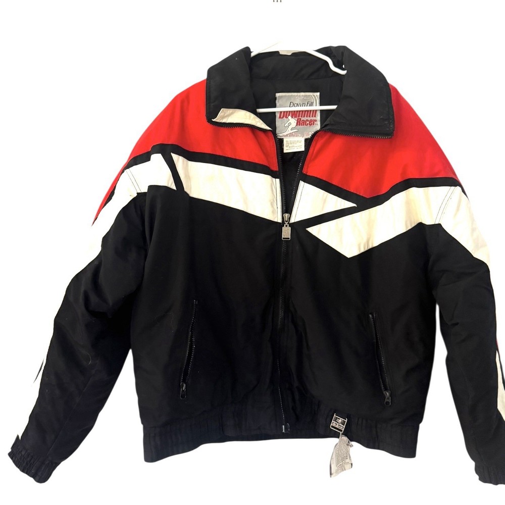 Vintage Ski  Jacket Mens Large Puffer Ski Coat 80s Retro Original Tag