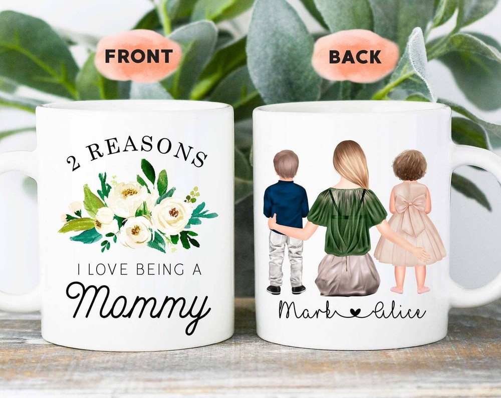 Personalized Mom Mug Best Mom Gift With Children Mug Mommy Mug Mama Mug Mom And