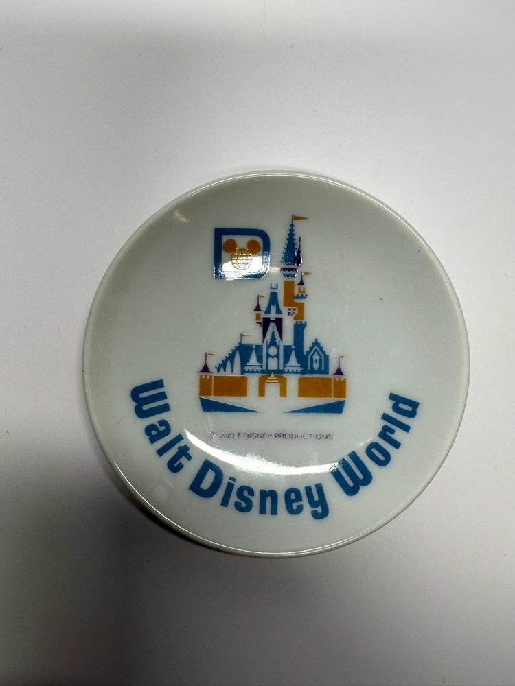 1970s Vintage Walt Disney World Souvenir Plate by Walt Disney Productions