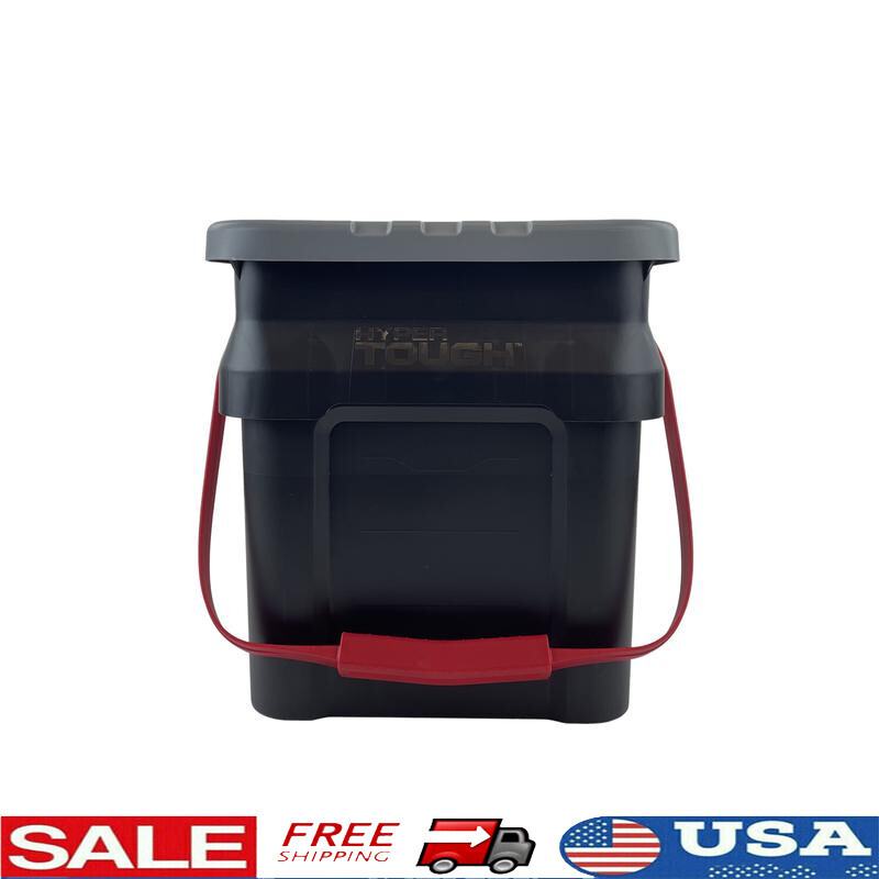 Heavy Duty 5 Gallon Plastic Bucket Tote with Handles for Durable Storage