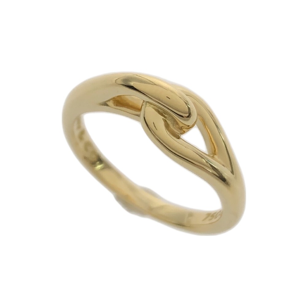 Tiffany & Co.  750YG 18 gold YG K18 knot ring 36780