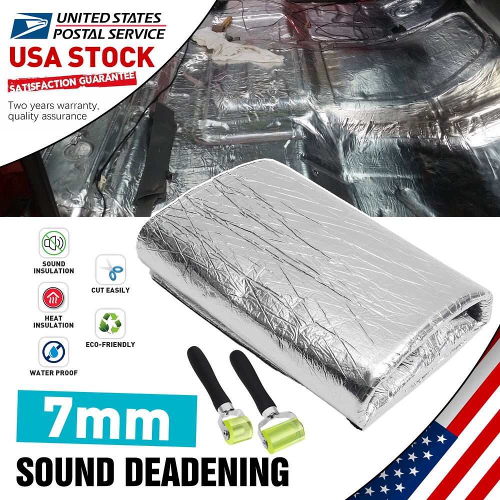 1x Sound Deadener Car Insulation Automotive Reduce Heat Shield Self-Adhesive Mat