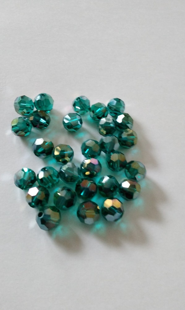 Genuine Swarovski Crystal Loose Beads, 8mm, 2 Colors, AB For Extra Sparkle.