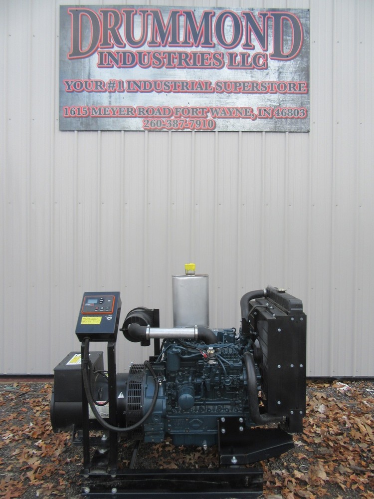 NEW 30 KW DIESEL GENERATOR KUBOTA 3300 DIESEL 120/240 RE-CONNECTABLE STAMFORD
