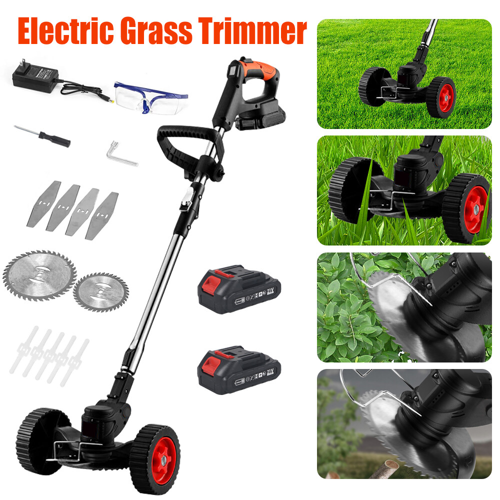 Folding Lawn Mower Cordless Electric Grass Trimmer Portable Handheld