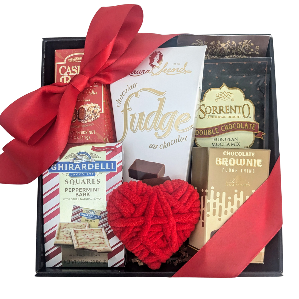 Valentines Day Gift Basket, Gifts for Her, Gifts for Him, Chocolate Gift Basket-image