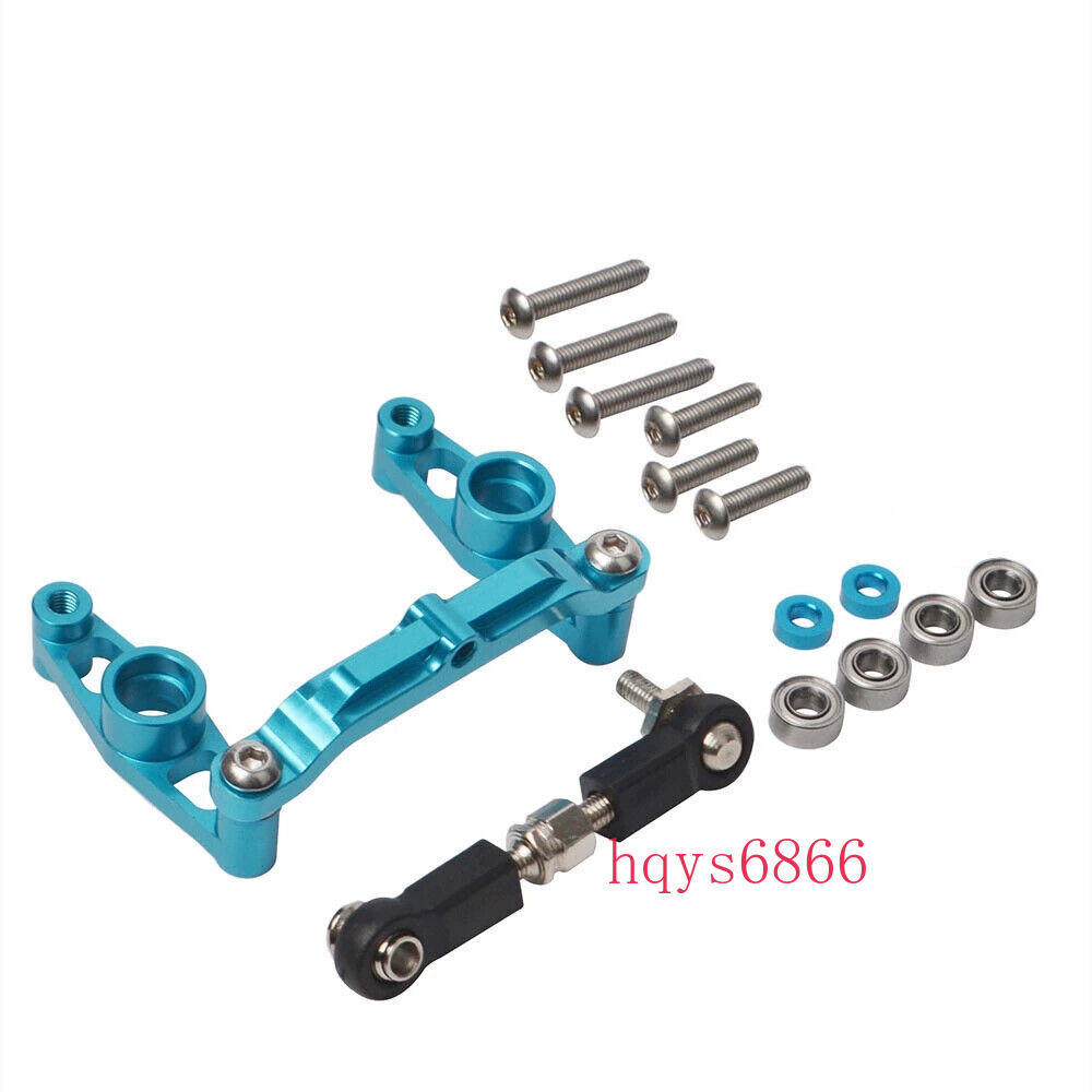 Aluminum Ball Bearing Steering Gear Rod Set For Tamiya TT02 TT-02 1/10 Upgraded
