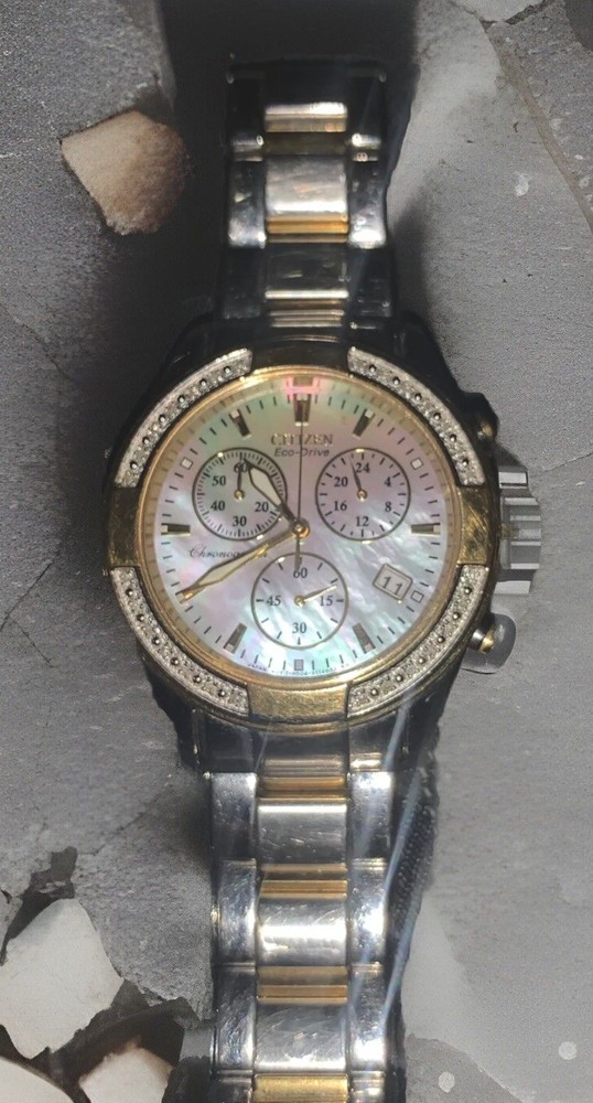 Citizen Eco Drive Unisex Opal Diamond Watch