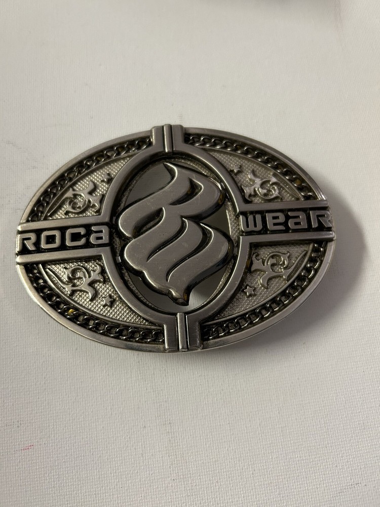 Roca Wear Oval Silver Color Belt Buckle