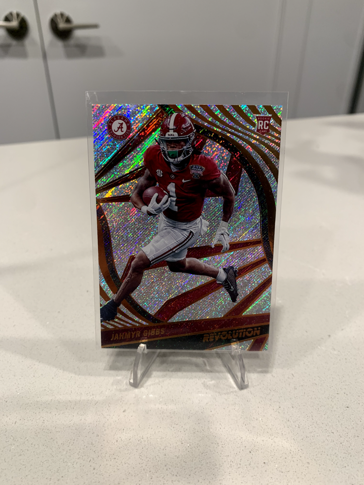2023 Panini Chronicles Revolution Jahmyr Gibbs Rookie Card