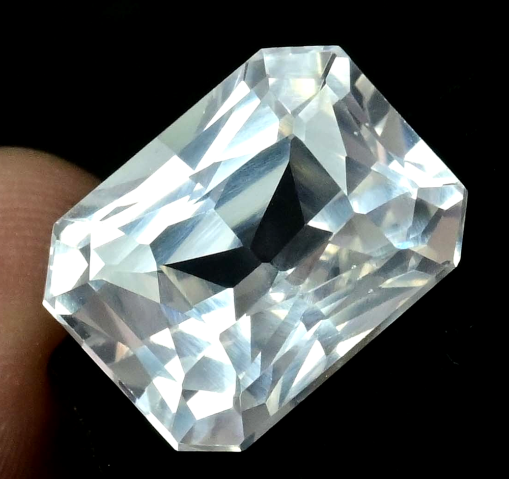 21.00 Ct Natural Mexican White Danburite Radiant Cut Certified Stunning Gemstone