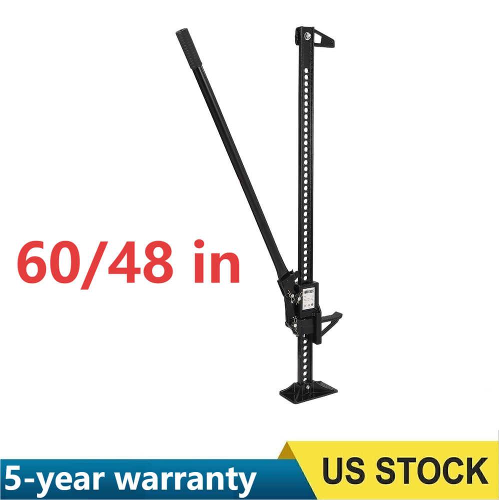 48 60 Inch Heavy-Duty Lift Farm Jack 3 Ton Ratcheting Off Road Utility Lift Jack