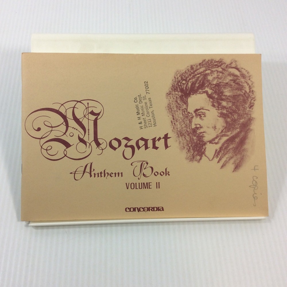 Mozart Anthem Book Vol II SATB Choral Music with Strings and Organ 1974 Edition