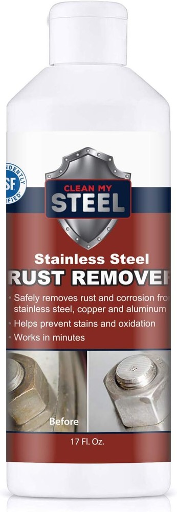 Stainless steel rust remover and appliance cleaner  