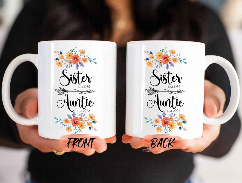 Baby Announcement Promoted To Aunt Mug For Soon To Be Auntie Pregnancy Reveal