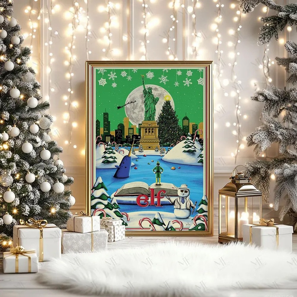 Elf Movie Poster Wall Art Decor Rome Decor Film Poster Collectibles, No Frame