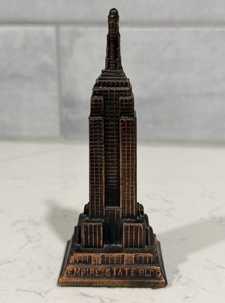 Empire State Building 4.5” Souvenir Statue Vintage 1980s