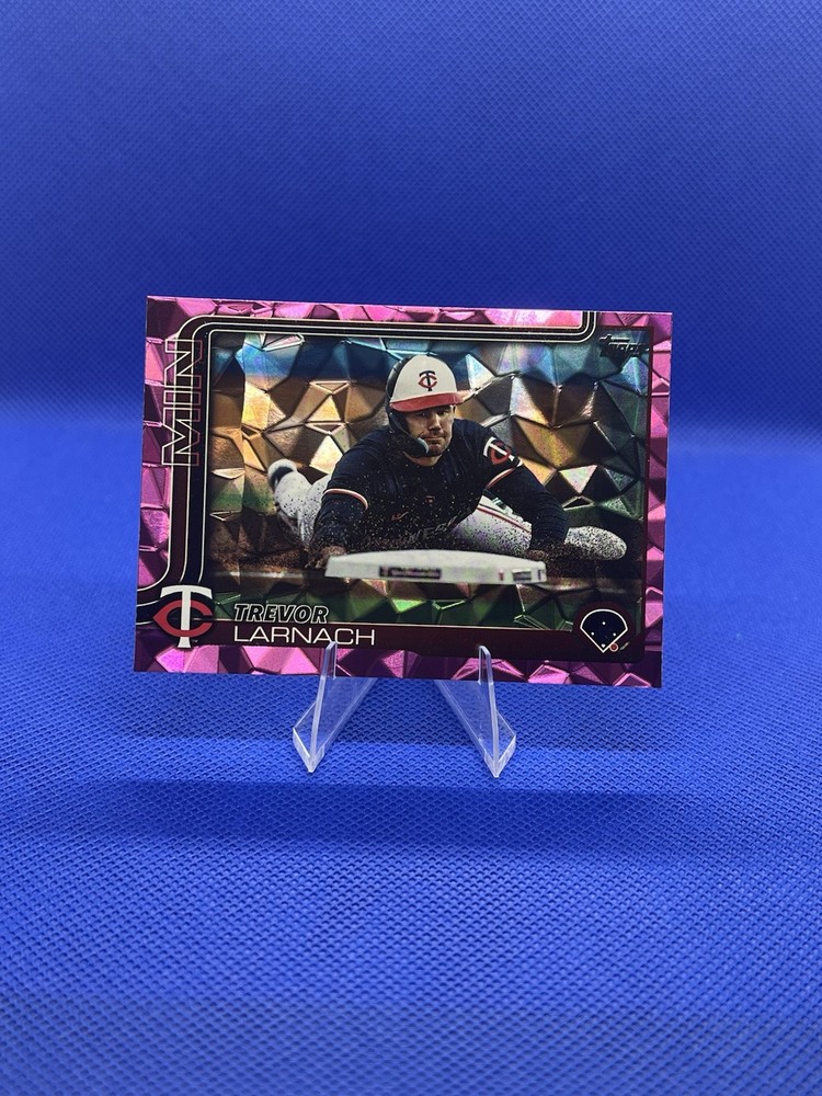 Trevor Larnach 2025 Topps Baseball Series 1 #279 Pink Diamante
