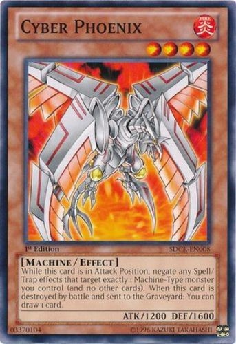 Cyber Phoenix SDCR-EN008 Common 1st Edition Moderately Played Yugioh Card