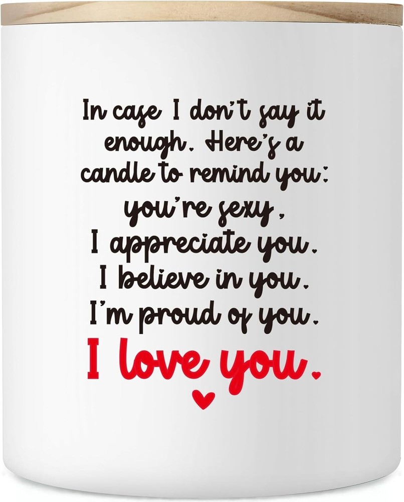 Valentines Day Gift Candles, Wife Romantic Valentine Present For Her I Love You-image