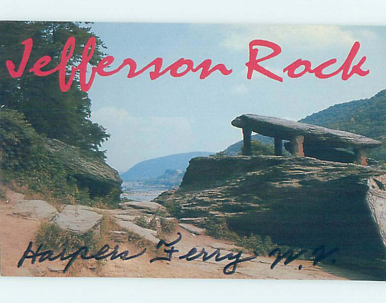 1980's JEFFERSON ROCK Harpers Ferry West Virginia WV 11/8 AD2928