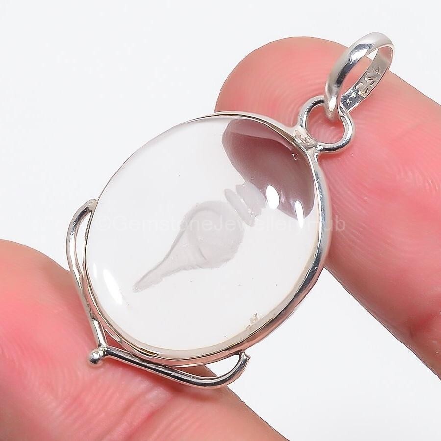 Christmas Sale 925 Sterling Silver CRYSTAL Gemstone Unique Mother Trendy Pendant-image