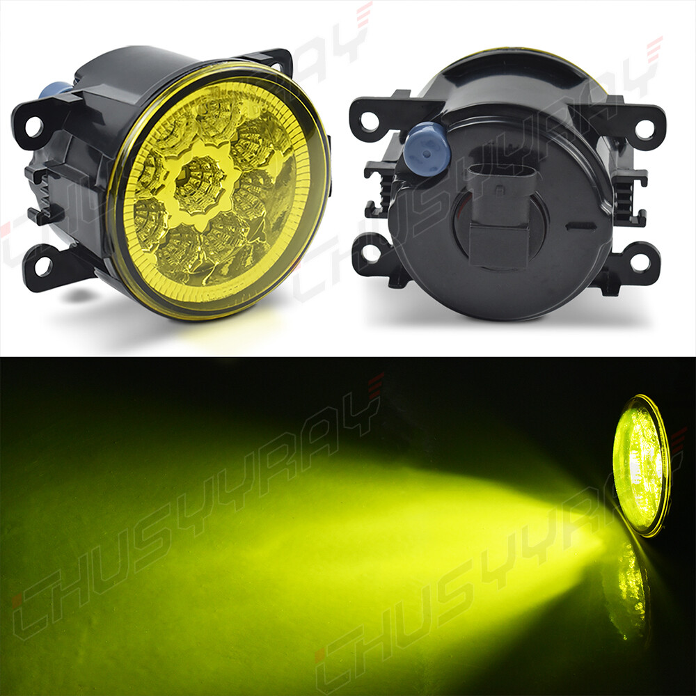 Pair For 2015-2018 Jeep Renegade Yellow Lens Bumper Fog Light Lamp Replacement