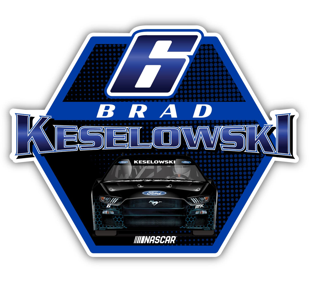 Brad Keselowski NASCAR Weatherproof Sticker Decal 01