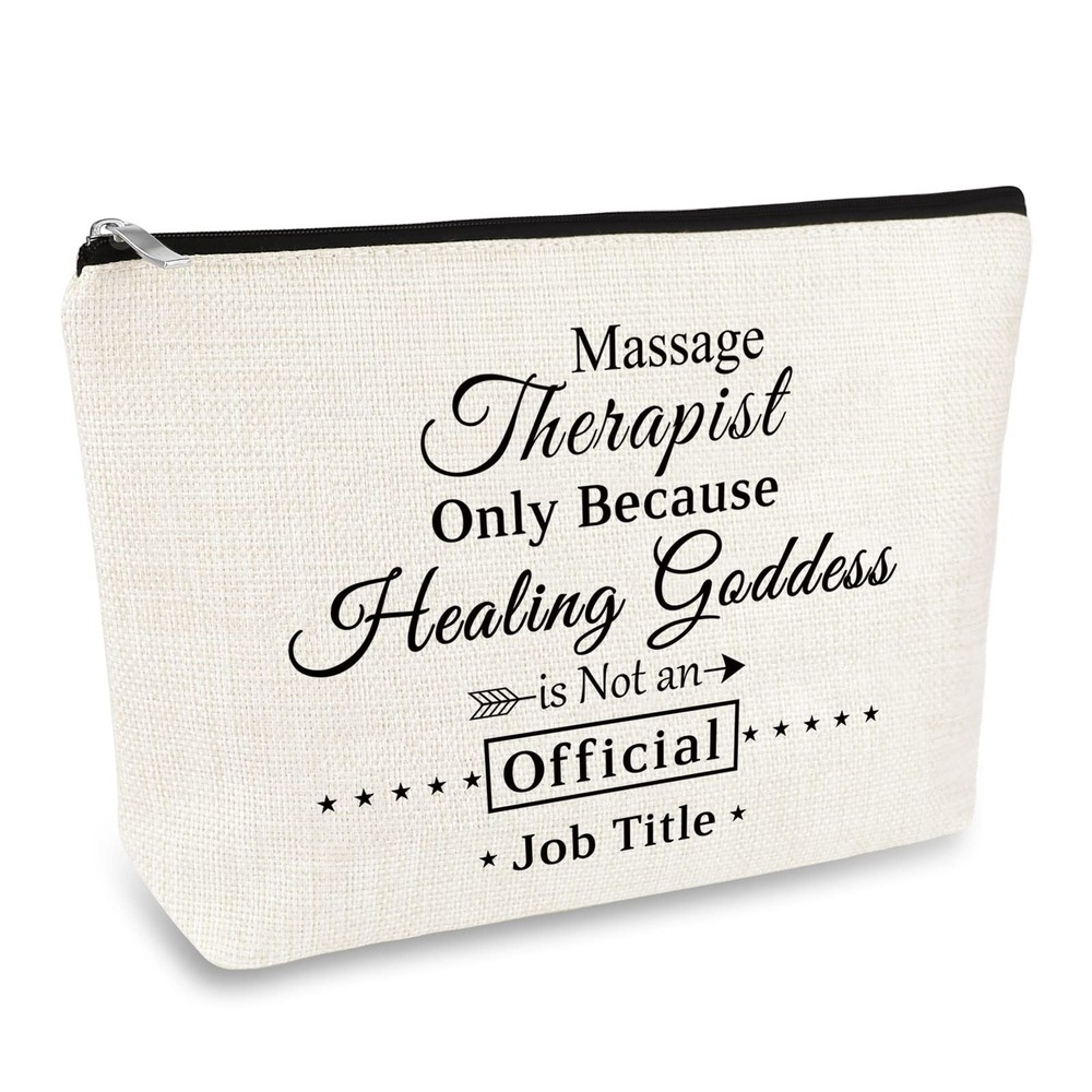 Massage Therapist Gift Makeup Bag Massage Therapist Appreciation Gift Thank Y...
