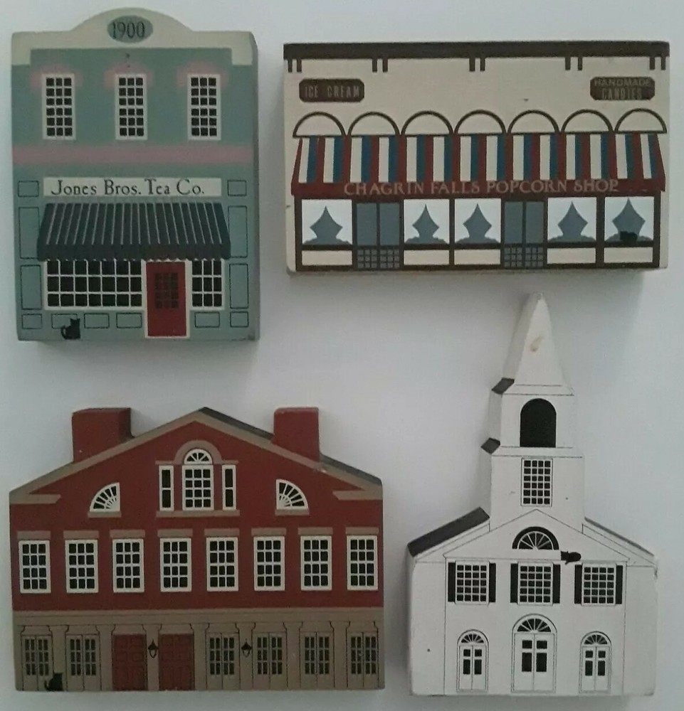 The Cats Meow Village. Lot of 4. 1986.