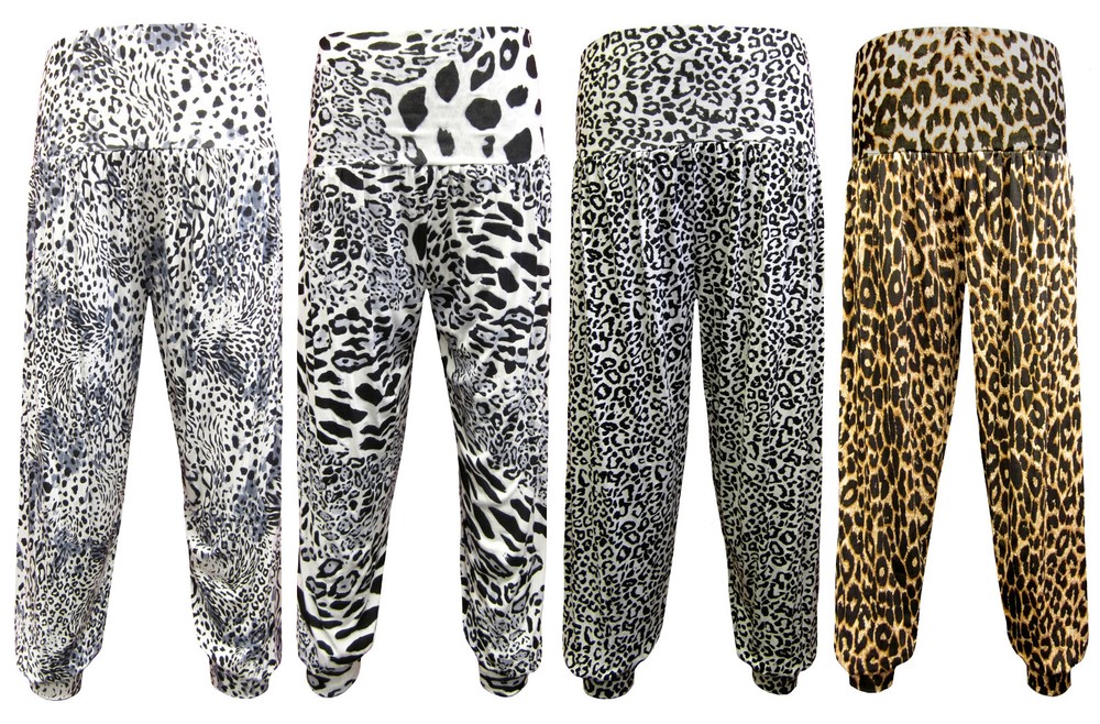 Women's Leopard Print Harem Pants Sizes 8-18 Alibaba Style