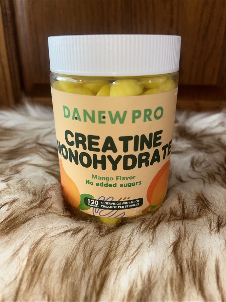 DANEW Pro Creatine Monohydrate Gummies - Muscle Growth & Energy Mango