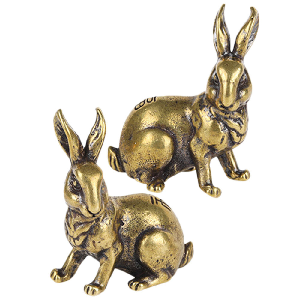 Bunny Rabbit Ornament Good Decoration for Tea House Delicate Appearance