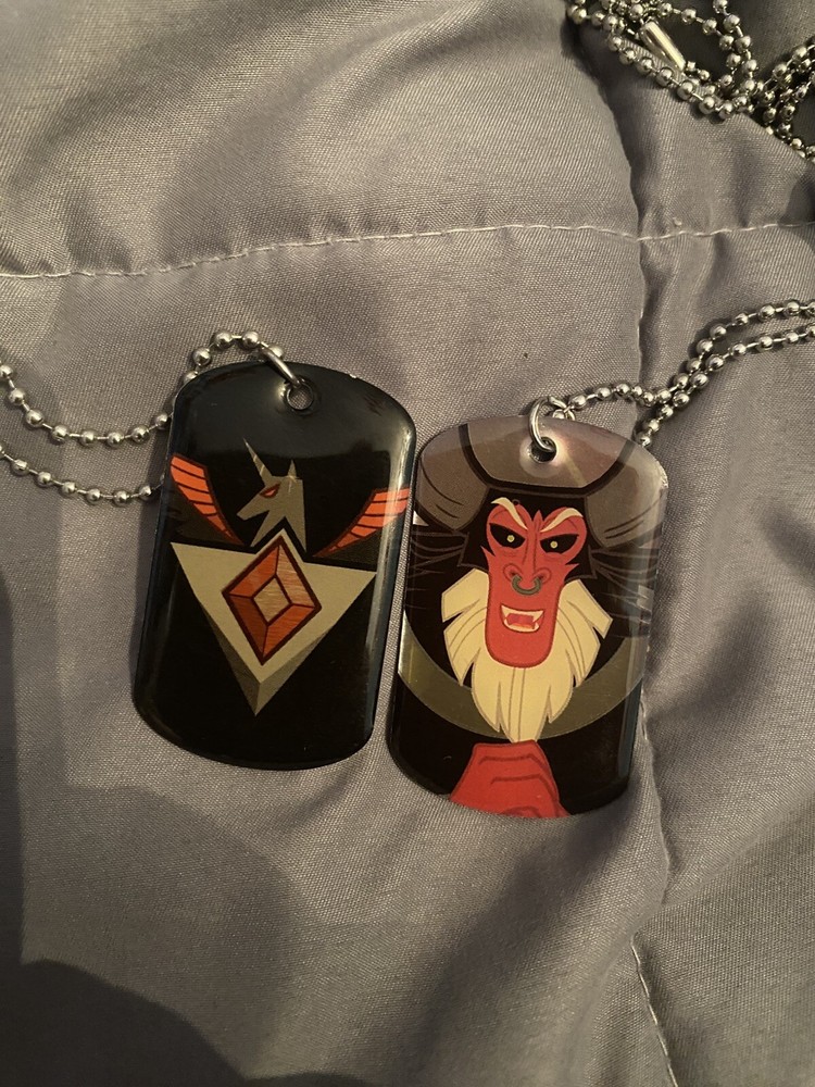 MLP FIM Lot of 2 Dogtags Alicorn Amulet & Lord Tirek