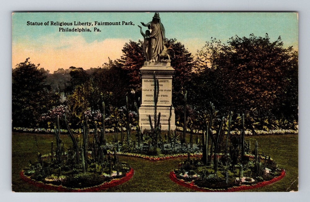 Vintage Philadelphia PA Statue of Religious Liberty Postcard
