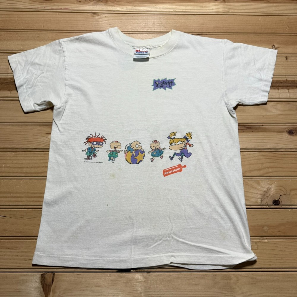 Vintage 90s 1995 Nickelodeon The Rugrats Cartoon Shirt Size Large Youth