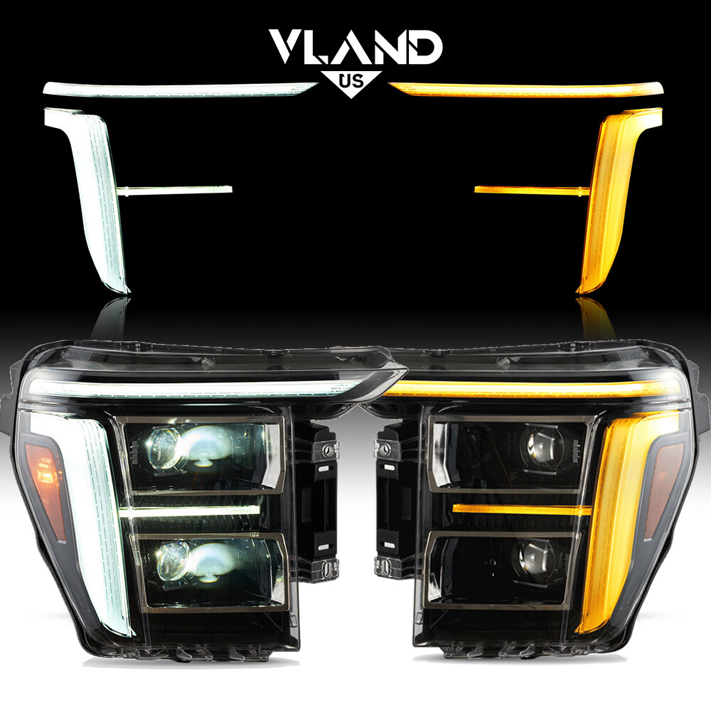 2021-2023 Ford F150 LED Headlights with DRL Startup Animation