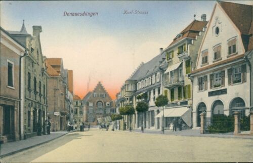 Ansichtskarte Donaueschingen Karl-Strasse um 1910 (Nr.9813)