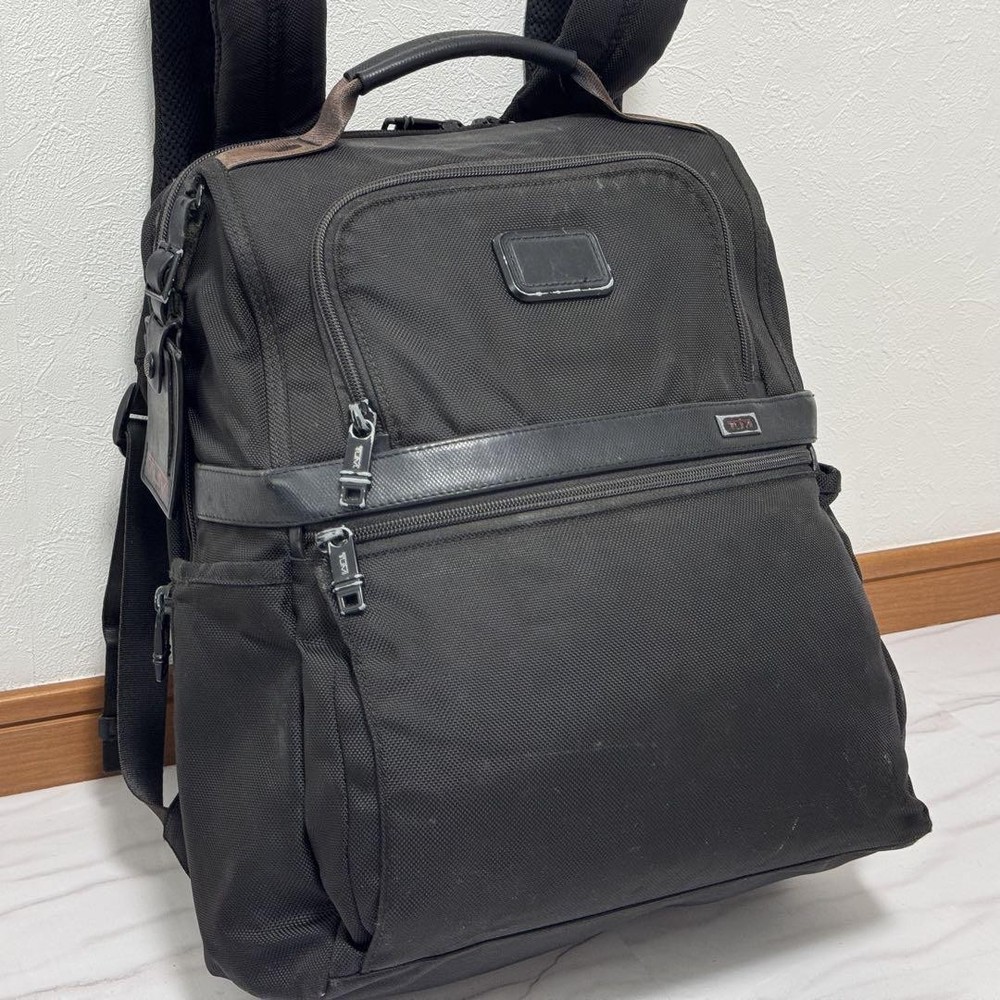 Tumi Alpha 2 Slim Business Backpack Briefcase in Black Pre-Owned